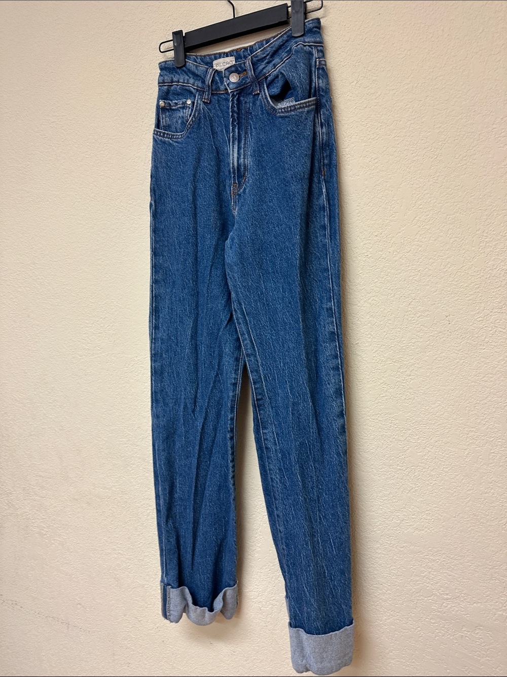 Anthropologie Pilcro High-Rise straight Leg cuff Jeans size 25 - Picture 3 of 4